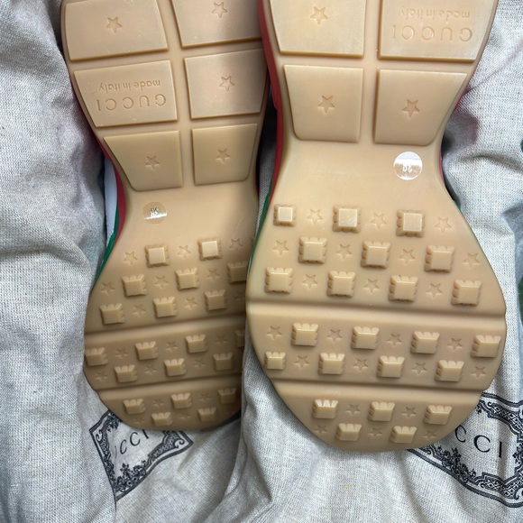 Gucci Green and Red Stripe Rhyton White Authentic - Picture 4 of 10